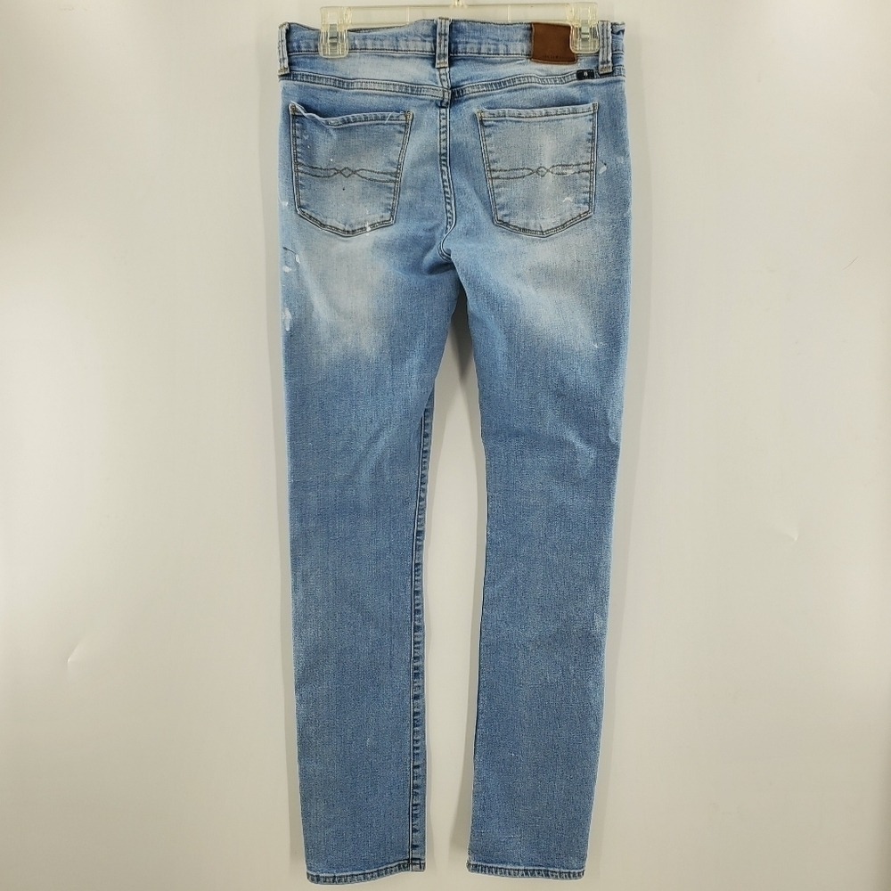 Lucky Brand light wash destroyed paint splatter jeans 6/28 - Picture 7 of 16